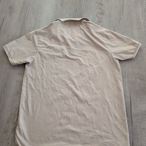 Cactus Man Polo Shirt Men's Small Tan Short Sleeve Shirt Performance - Picture 2 of 5
